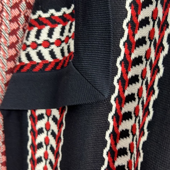 Ming Wang  Navy and Red Striped Women's blazer - Picture 8 of 11